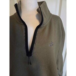 Nike quarter zip olive green sweatshirt 1X